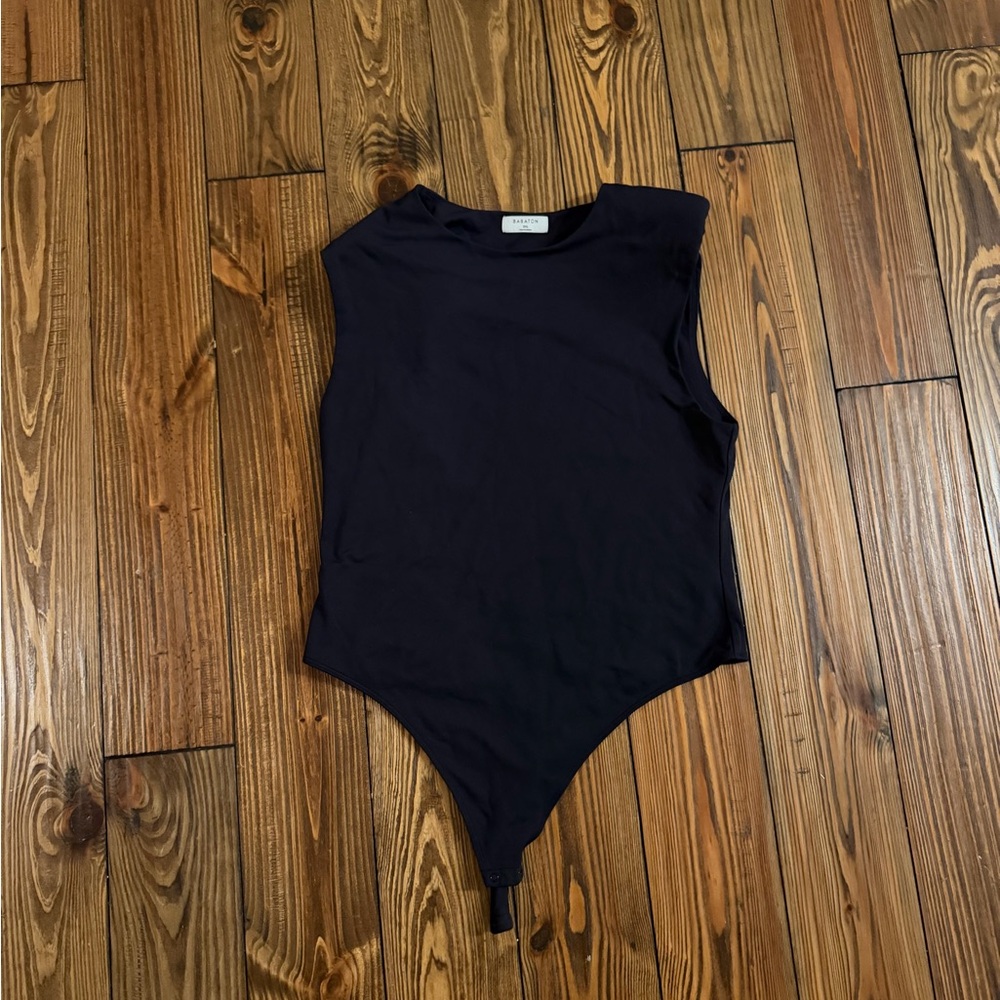 Babaton Black Sleeveless Bodysuit